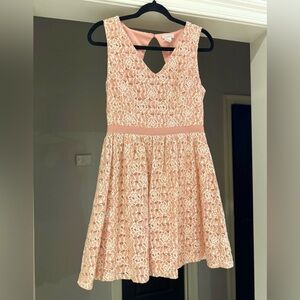 Soièblu Peach& Lace Women's Dress Size M